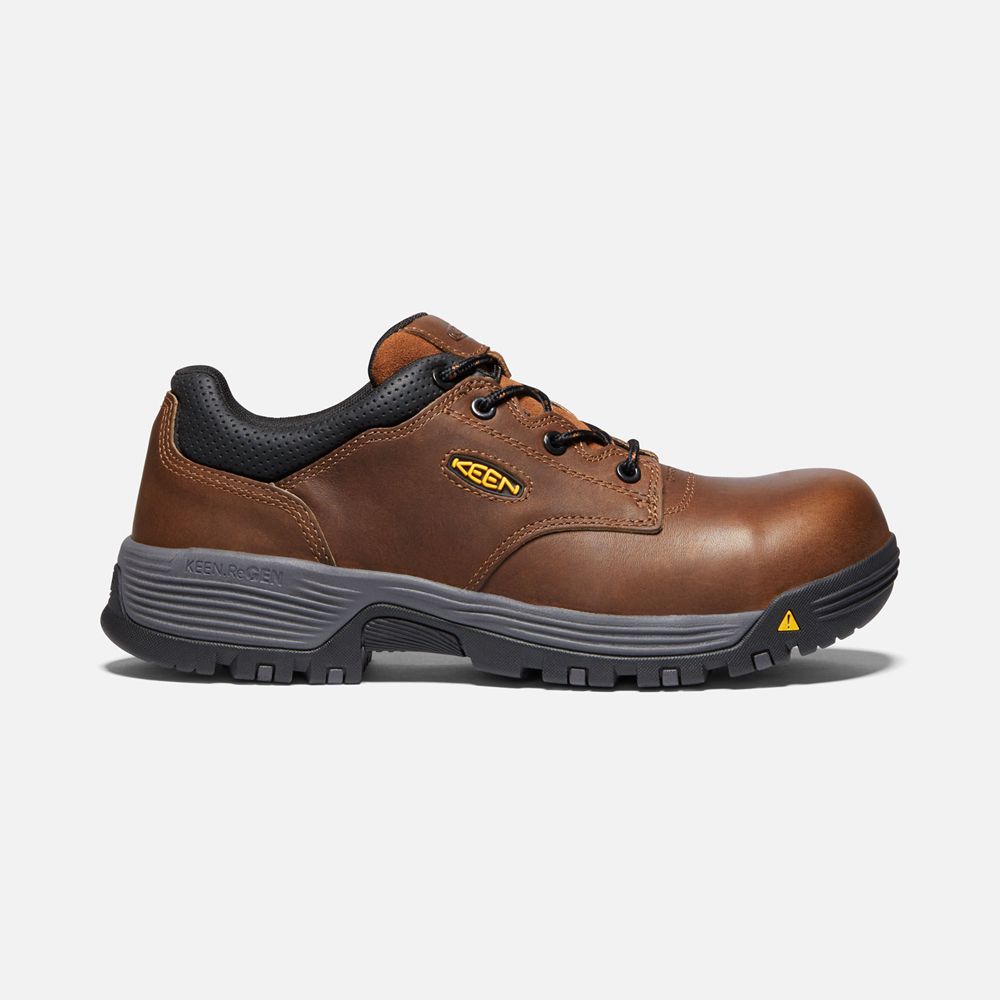 Chaussures de Travail Keen Homme Marron | Chicago Oxford (Carbon-Fiber Toe) | NCBKL-6028